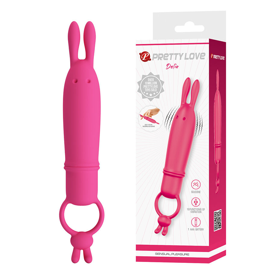 Pretty Love Delia vibrador rabbit con anilla