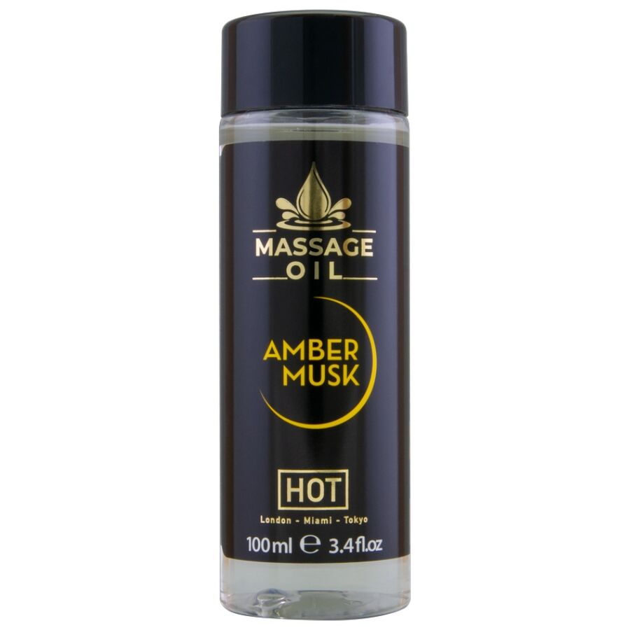 Aceite de masaje HOT de ámbar y almizcle, 100 ml