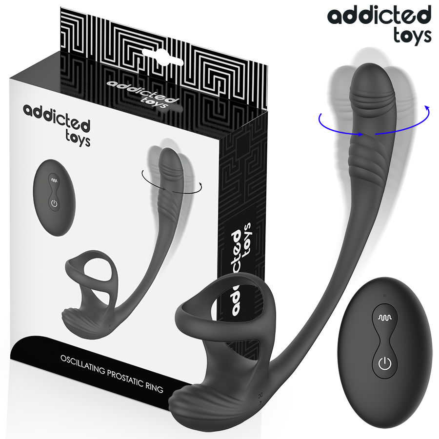 Plug anal vibrador Addicted Toys con anillo y mando a distancia