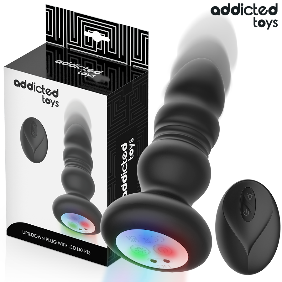 Plug anal vibrador ADDICTED TOYS con función de empuje