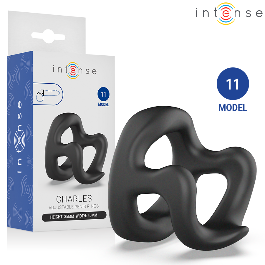 Anillo para el pene INTENSE Charles sin vibración, ajustable