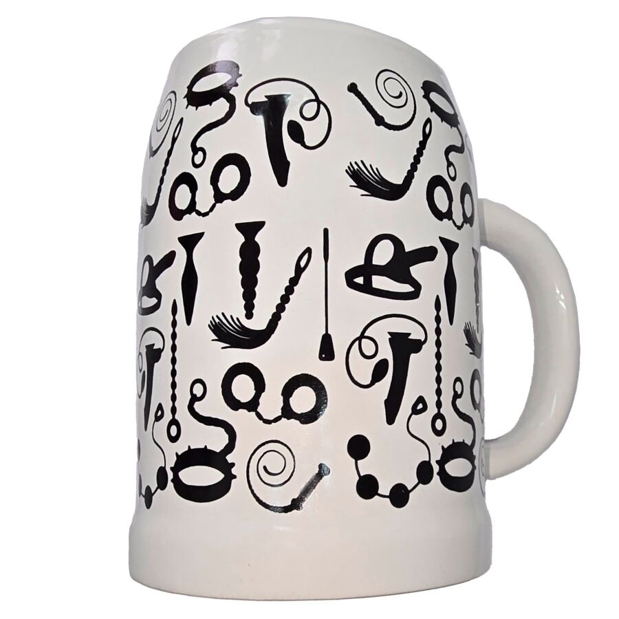 Taza de cerámica DIABLO PICANTE con ilustraciones eróticas, 700 ml