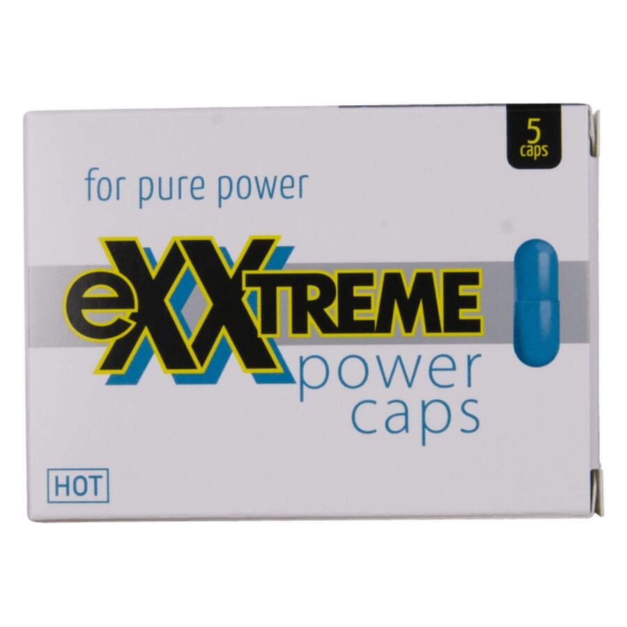 HOT Exxtreme Power Caps Man, complemento alimenticio, 5 cápsulas