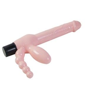 Arnés strap on BAILE sin correas con vibración, 25,4 cm