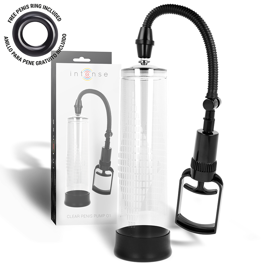 Bomba de pene INTENSE FOR HIM 01, transparente
