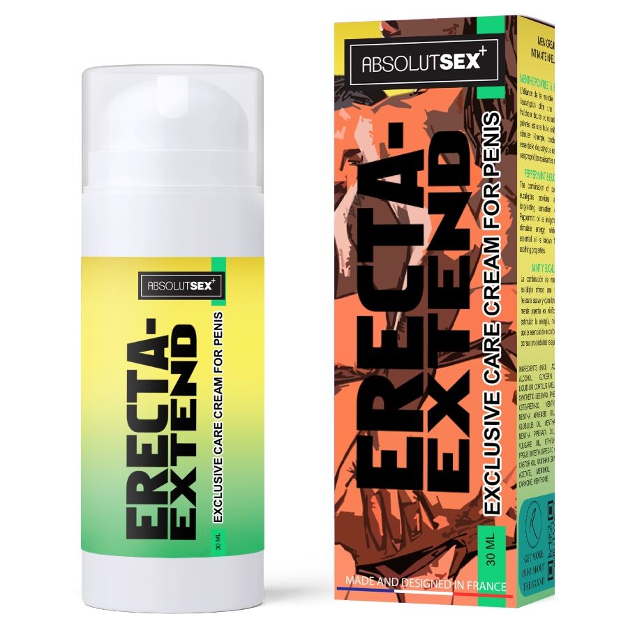 Crema retardante y refrescante RUF Erecta Extend para hombres, 30 ml