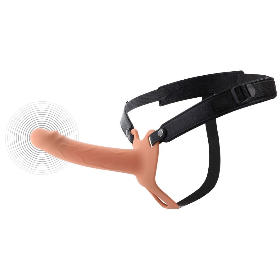 HIDDEN DESIRE INFERNO funda vibradora para pene con arnés, 18 cm