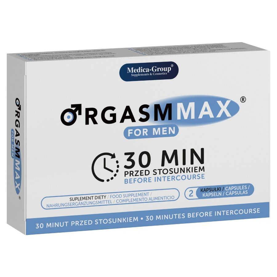 MEDICA GROUP Orgasm Max for Men complemento alimenticio, 2 cápsulas