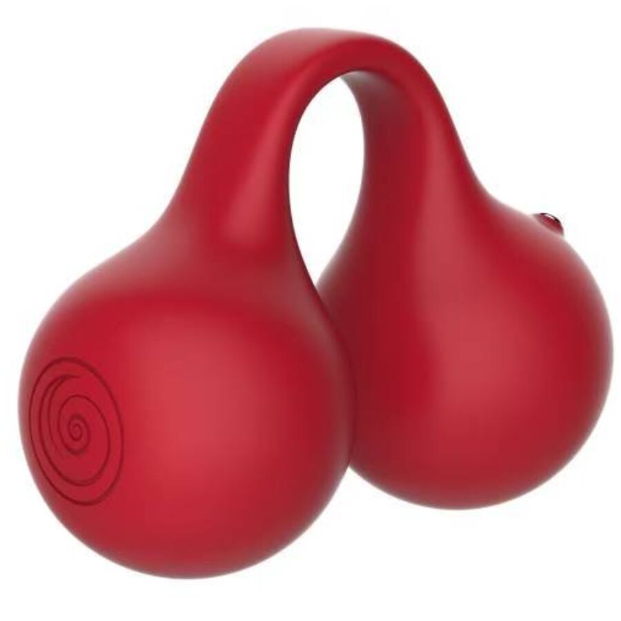 SNAIL VIBE Twinn Cherry estimulador de clítoris y vibrador de dedo