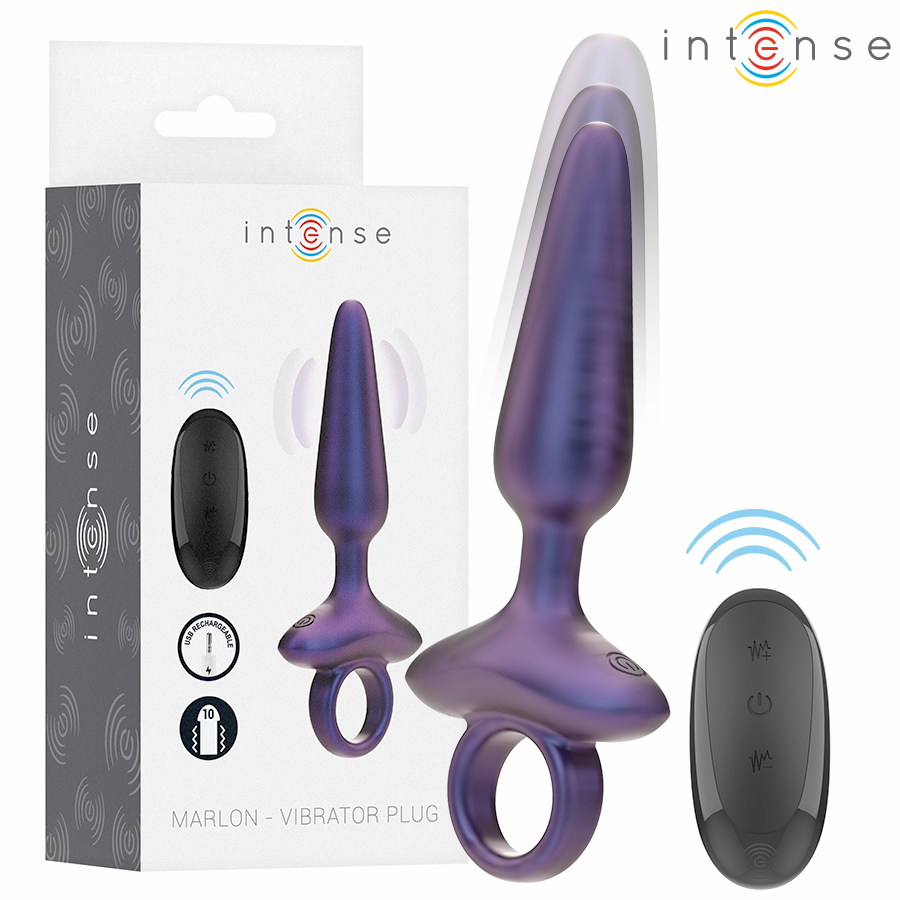 INTENSE MARLON plug anal vibrador con mando a distancia