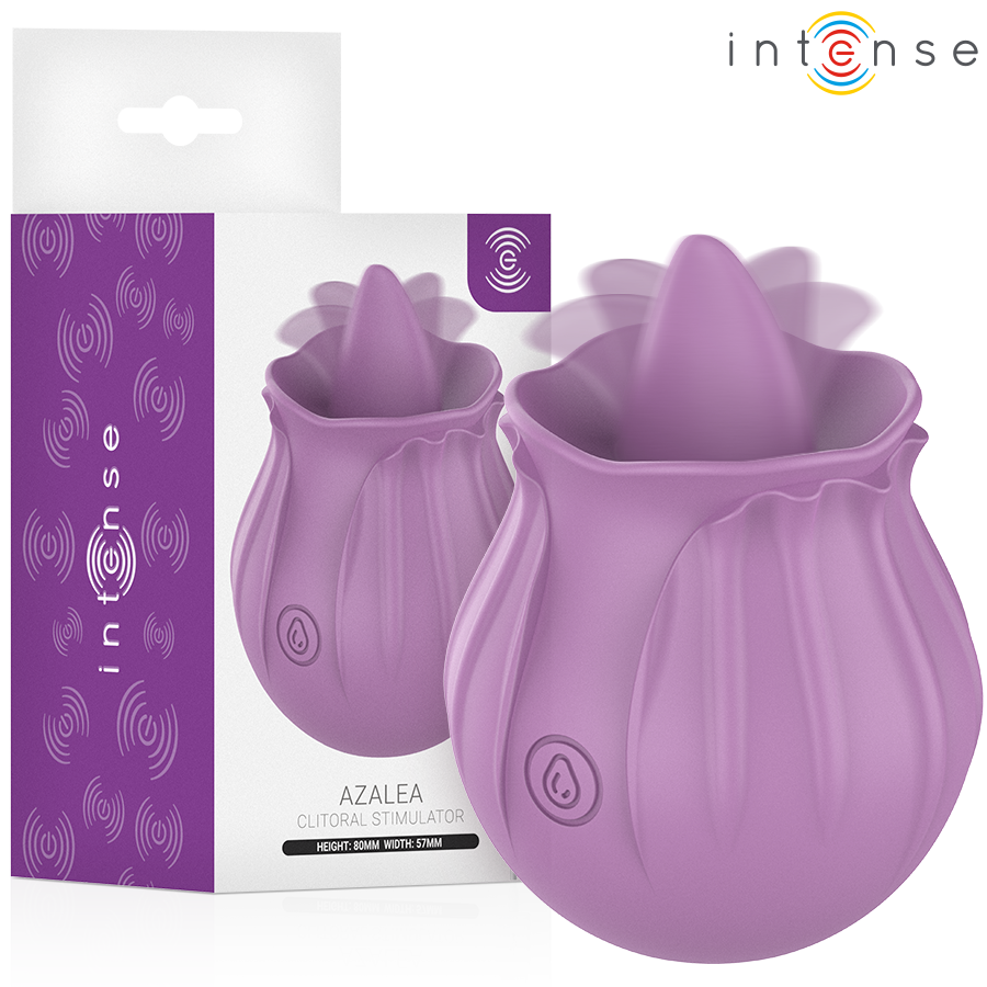 Vibrador de clítoris INTENSE Azalea lila con 10 programas de vibración