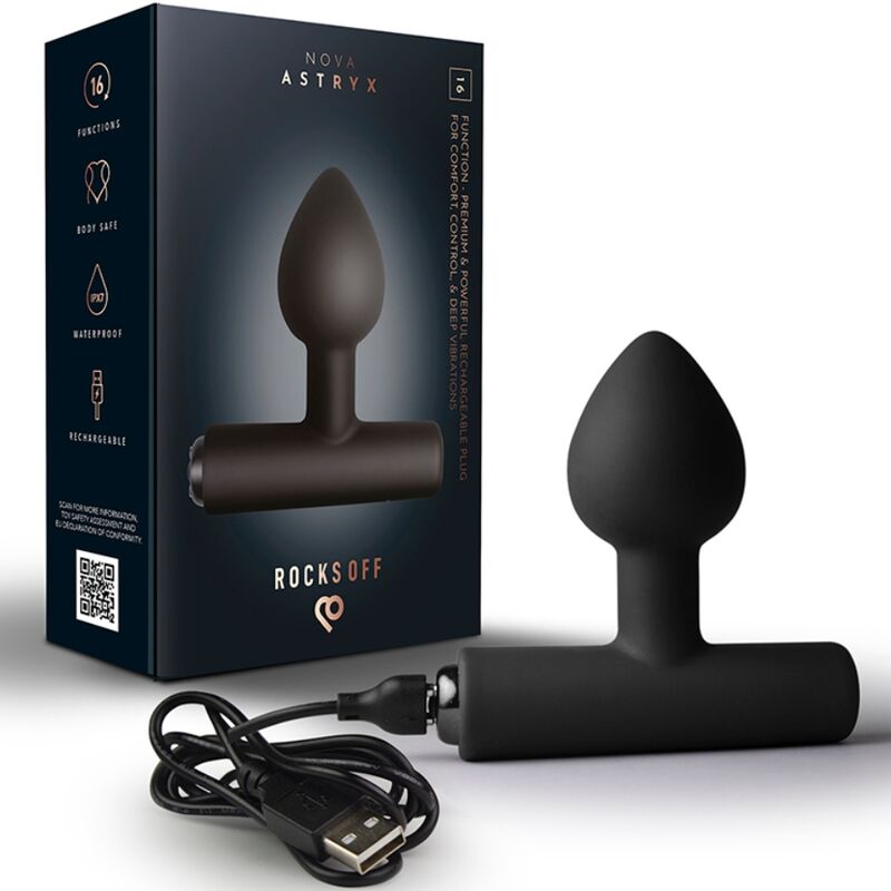 Plug anal vibrador ROCKS-OFF Nova Astryx