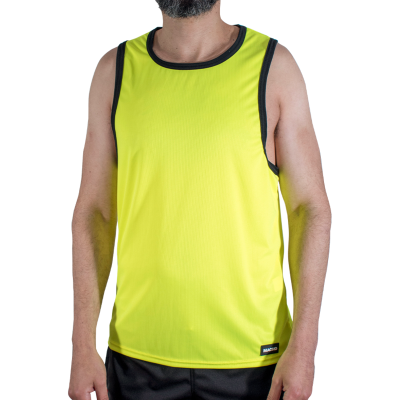 Camiseta MACHO CMV001 amarilla
