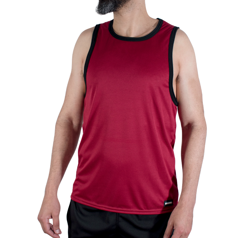 Camiseta deportiva MACHO CMV003 en marrón castaño o burdeos