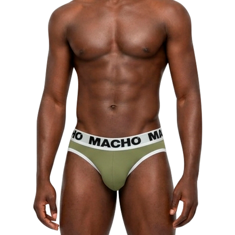 MACHO MCH013 slip para hombre en verde militar