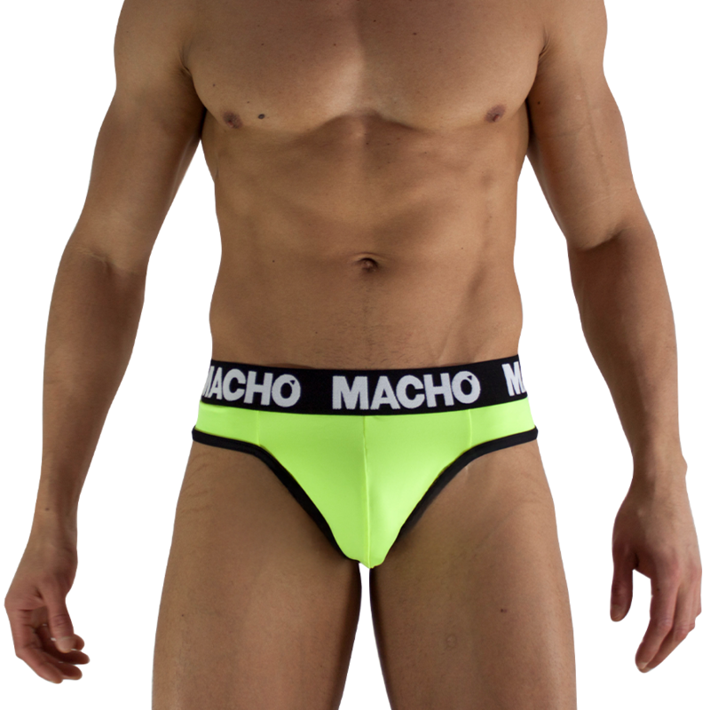 Tanga de hombre MACHO MTG001 en amarillo fluorescente