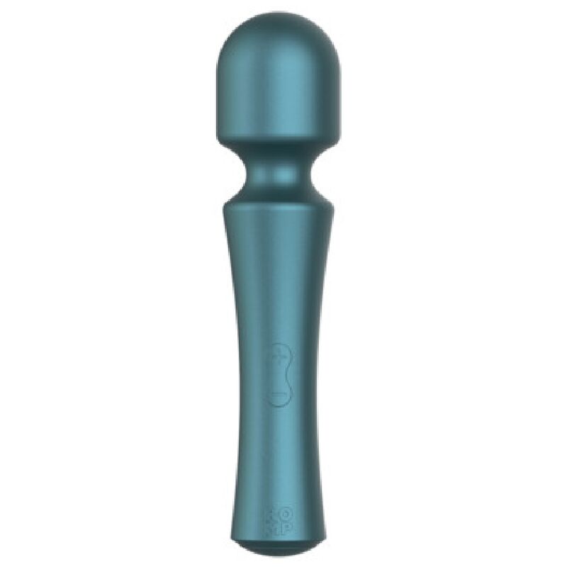 Minivibrador tipo wand ROMP Presto con cabezal flexible, verde