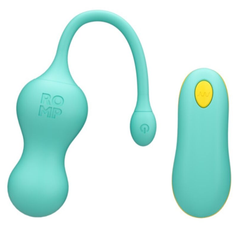 Huevo vibrador ROMP Cello con mando a distancia, turquesa