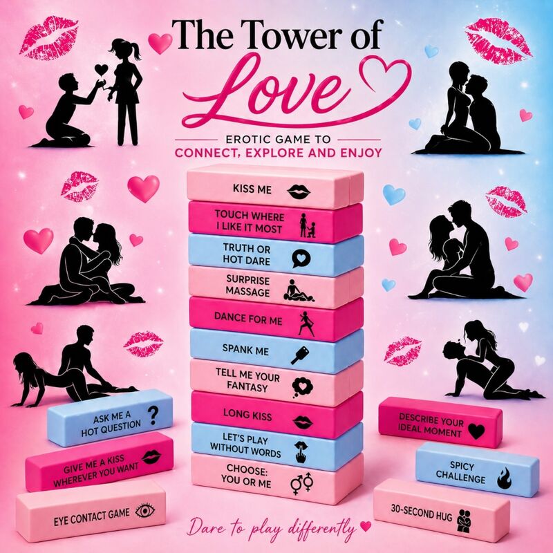 Diablo Picante Love Tower, juego erótico, versión en inglés