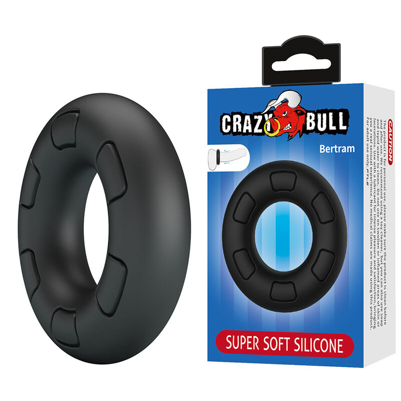 Anillo para el pene Crazy Bull Bertram de silicona sin vibración