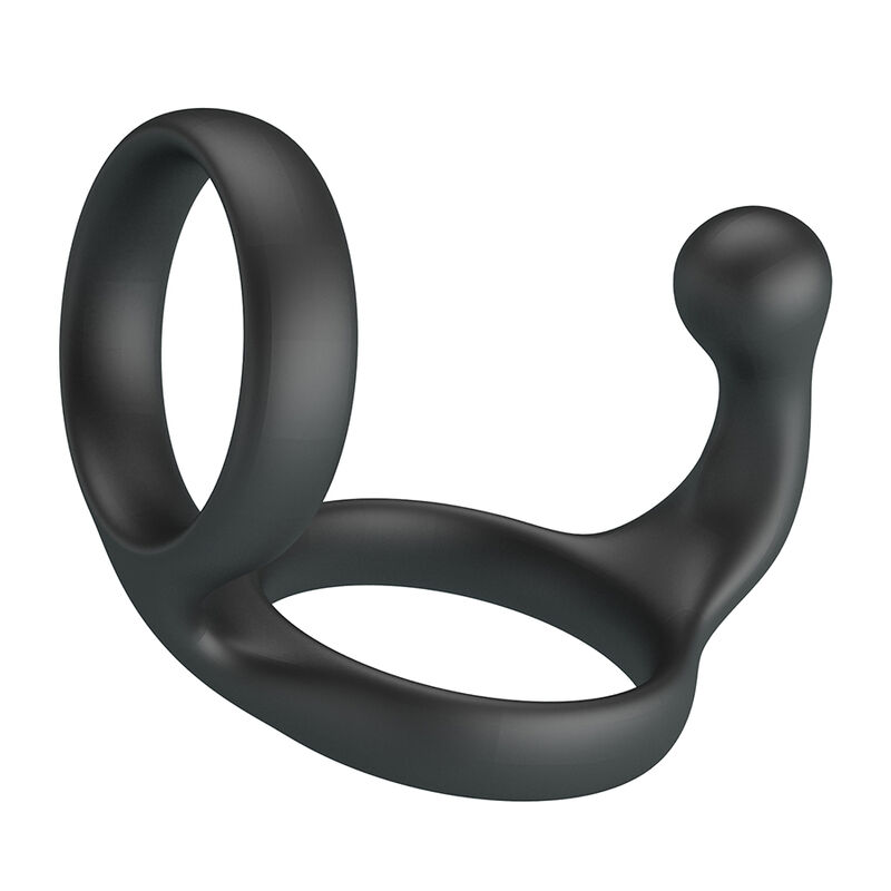 Anillo para el pene sin vibración Crazy Bull Florian con diseño de doble anillo