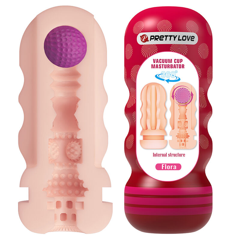 Masturbador Pretty Love Flora con ventosa