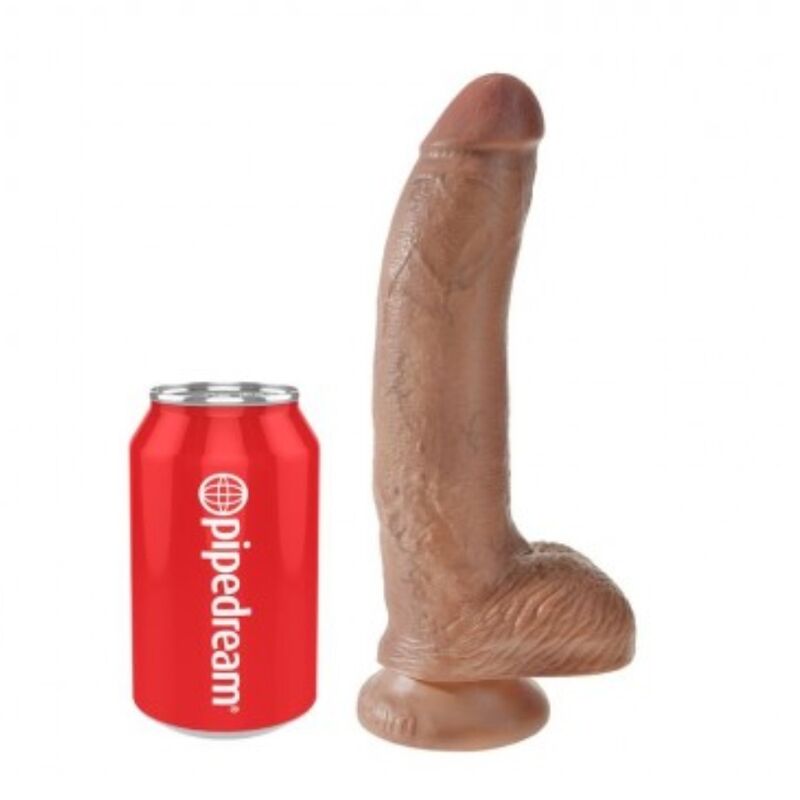 KING COCK dildo realista con testículos, aprox. 22,8 cm