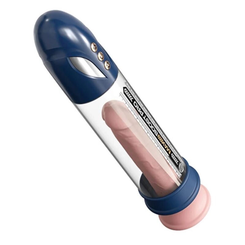 PUMP WORX Max Boost Pro Flow bomba de pene, azul