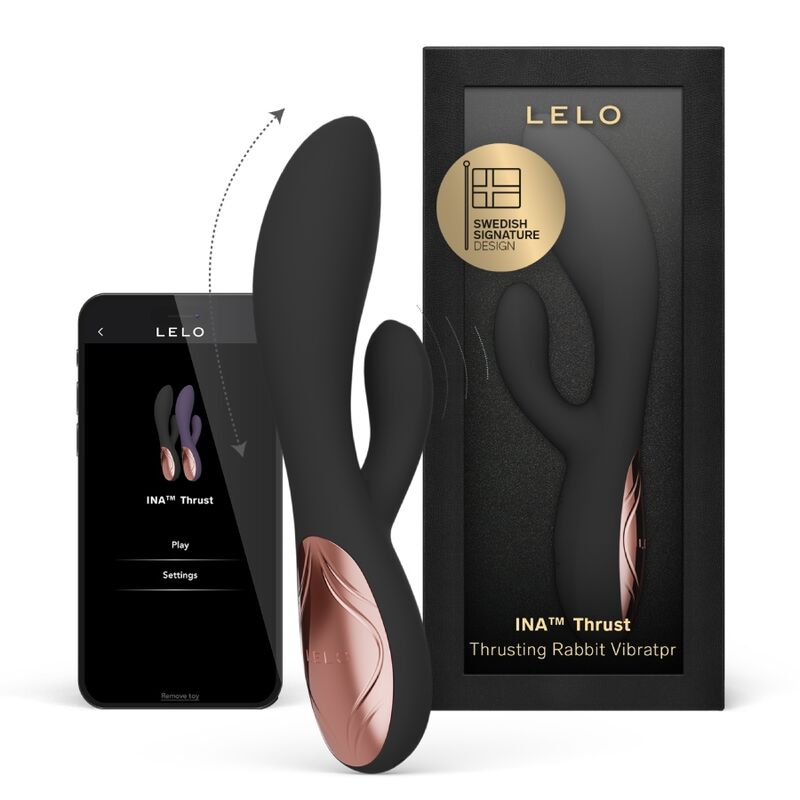 Vibrador rabbit LELO INA Thrust, negro