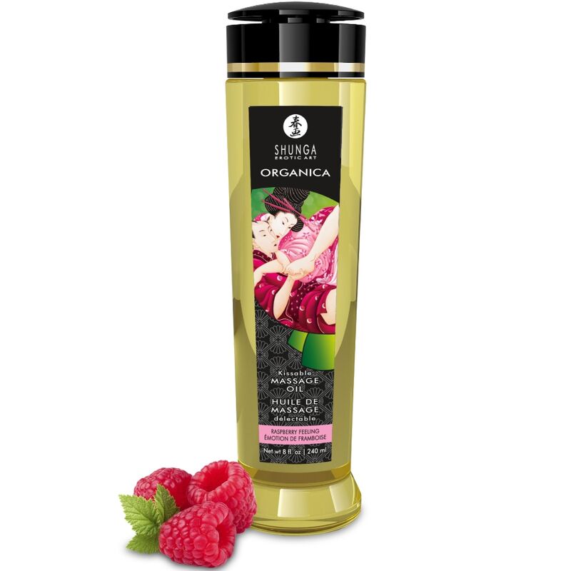 Aceite de masaje SHUNGA Raspberry Feeling, 240 ml