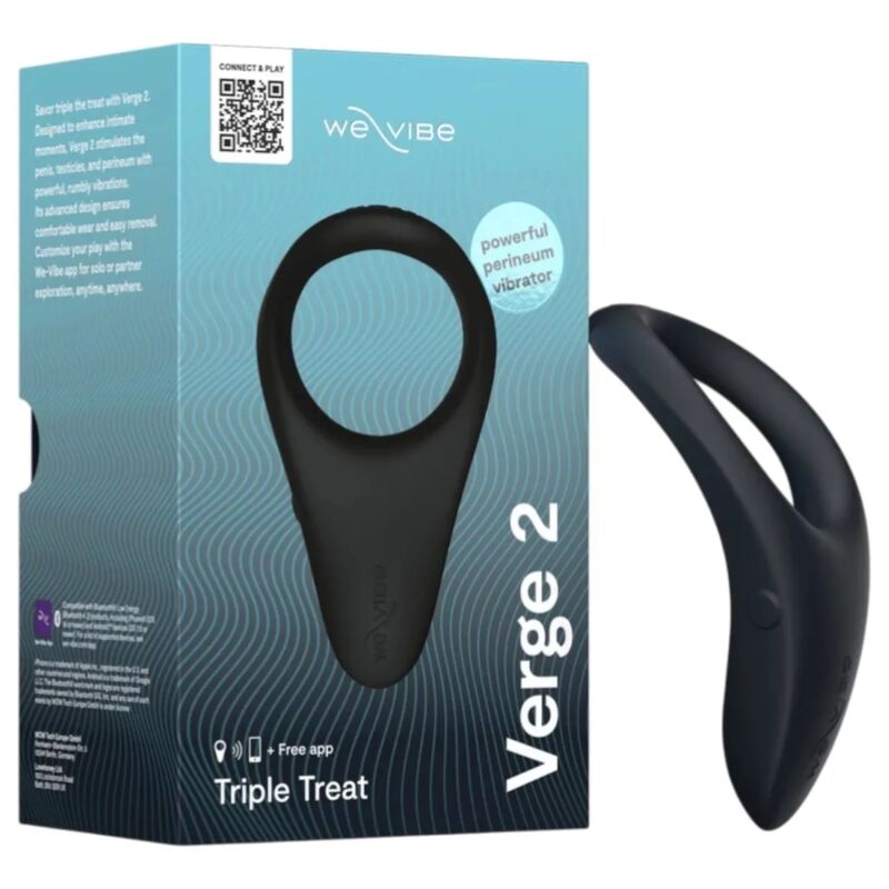 Anillo vibrador para el pene WE-VIBE Verge 2 con control mediante app
