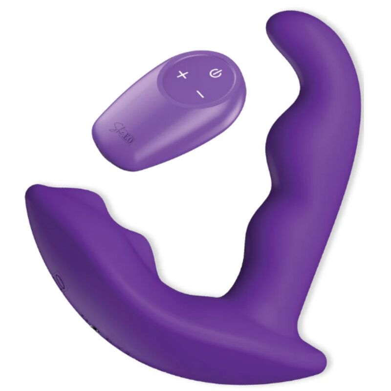Vibrador anal She.E.O con vibración, rotación y mando a distancia