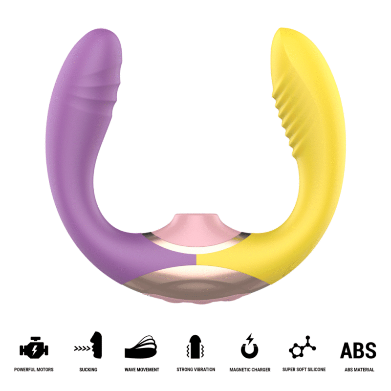 Vibrador INTENSE Willow con estimulación por succión y vibración