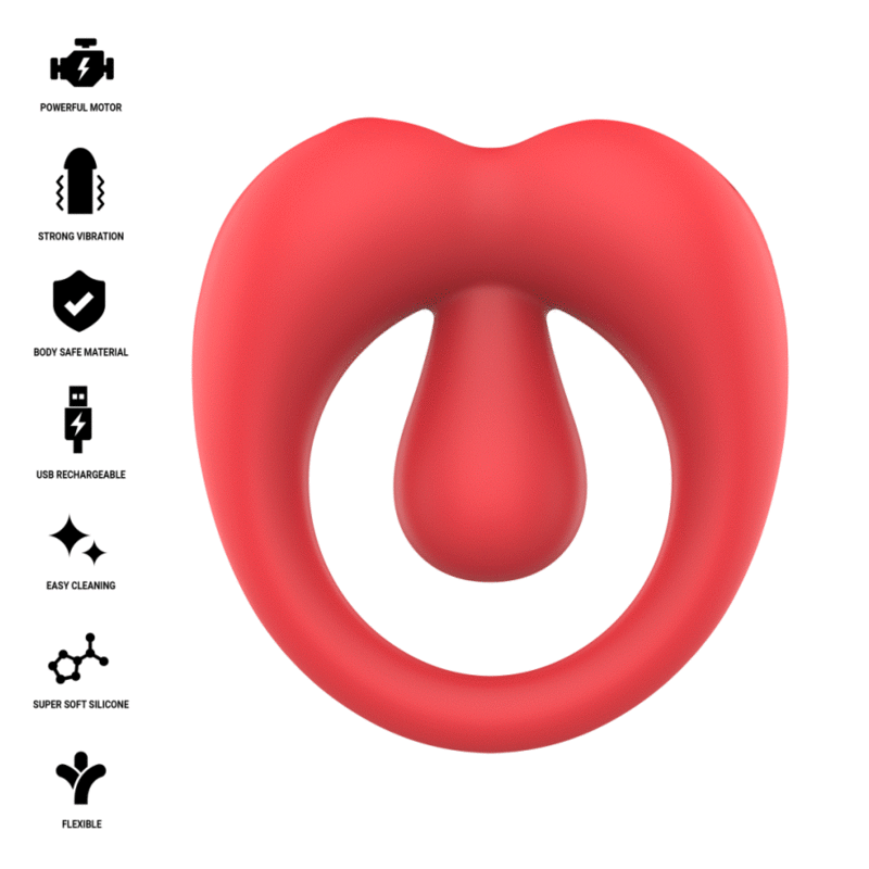 Anillo vibrador para el pene INTENSE FOR HIM Russell con estimulador de clítoris