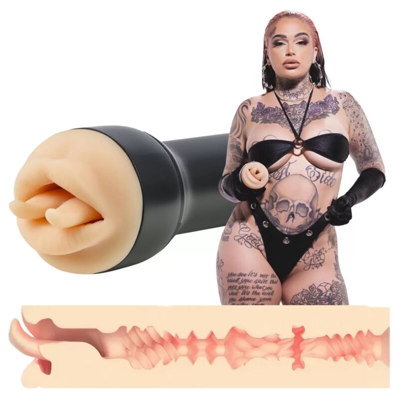 Masturbador KIIROO Raven Mouth con interior texturizado