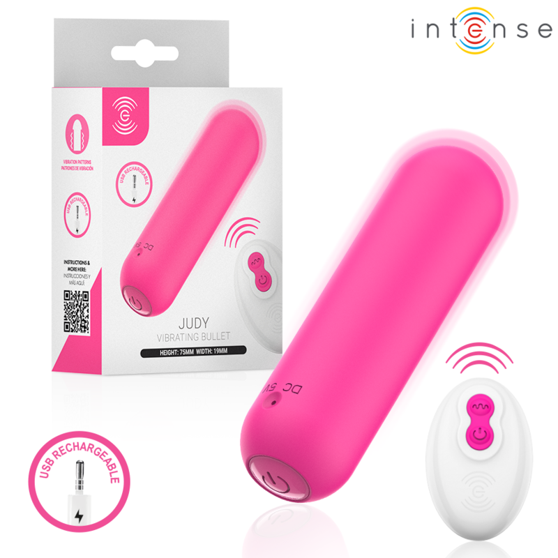 Vibrador INTENSE Judy con mando a distancia, rosa