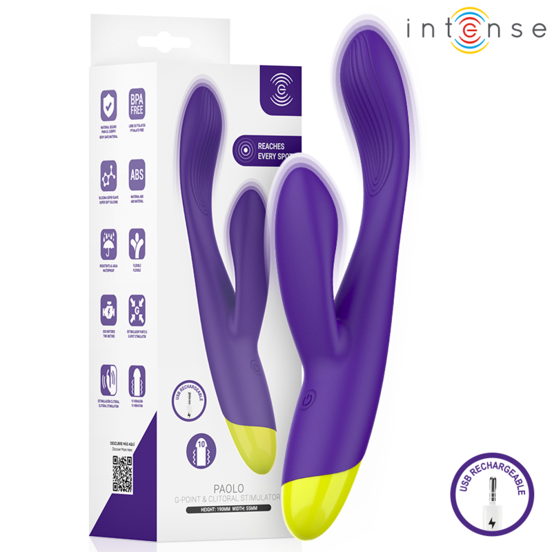 INTENSE PAOLO vibrador conejito para el punto G y el clítoris