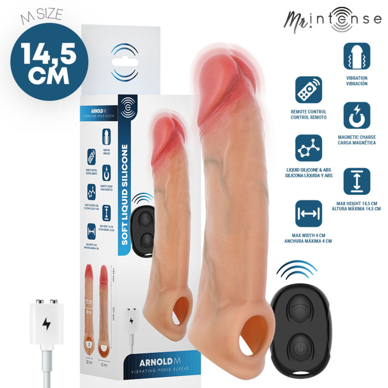 Funda para el pene MR. INTENSE Arnold M con vibración