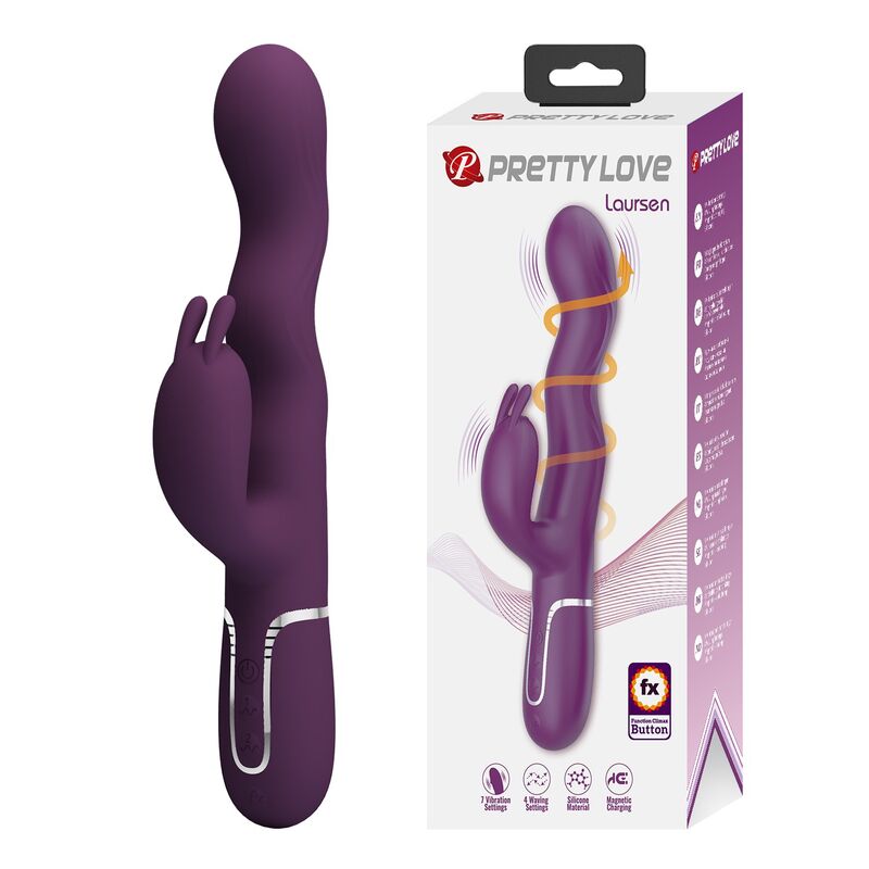 Pretty Love Loursen vibrador conejito con función de empuje