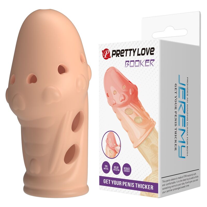 Funda para pene PRETTY LOVE SOCKER, color natural