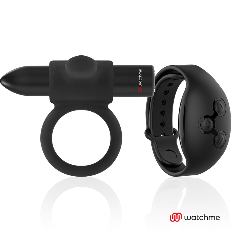 Anillo vibrador para parejas con mando a distancia y 10 modos para un sexo intenso BLACKSILVER