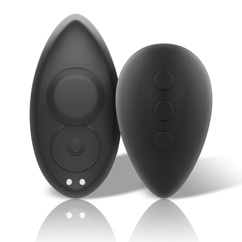 Vibrador de silicona para bragas con mando a distancia para una estimulación discreta del clítoris BLACKSILVER
