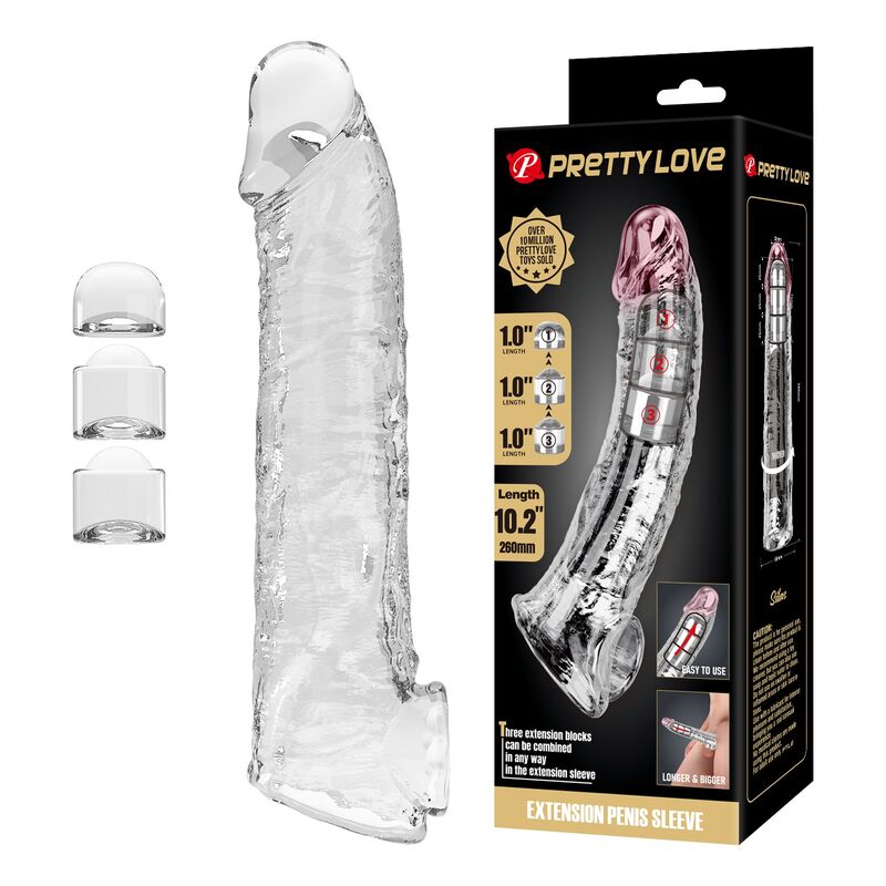 Funda para pene ajustable PRETTY LOVE, 26 cm