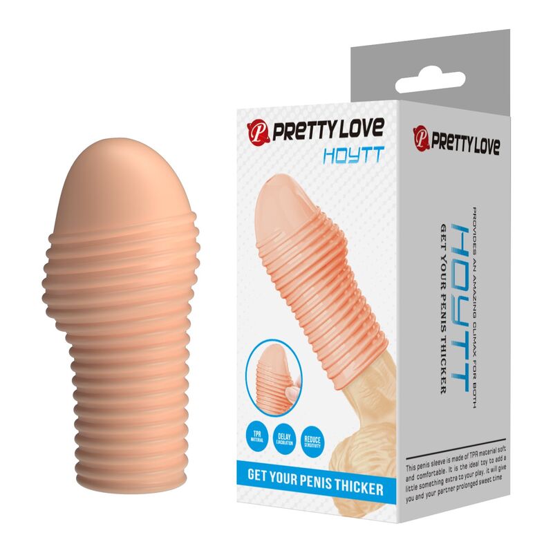 Funda para pene Pretty Love Hottt con textura