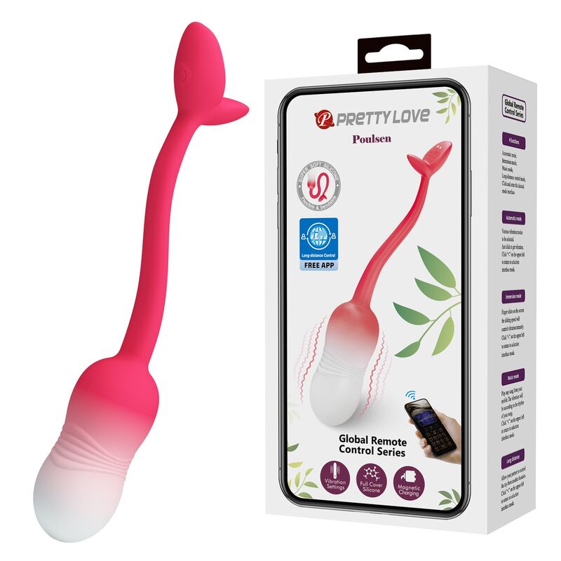 Huevo vibrador Pretty Love Pulsen con control mediante app