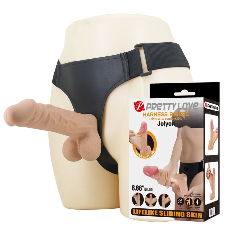 Set de arnés PRETTY LOVE Jolyon con dildo flexible