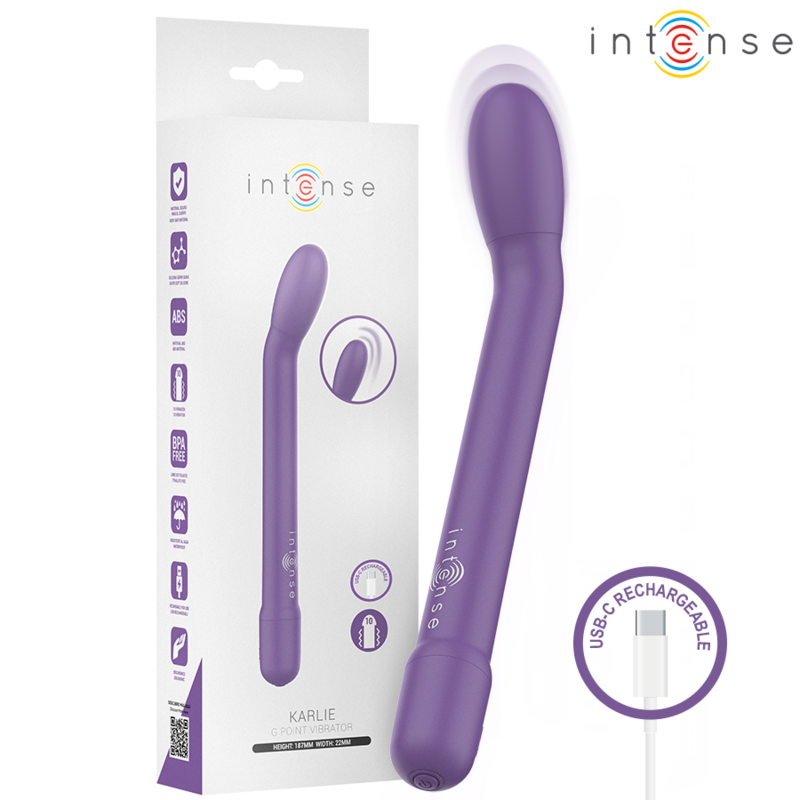 Estimulador de clítoris INTENSE Karlie recargable, violeta