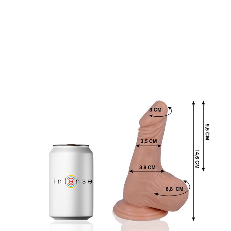 MR. INTENSE dildo realista con ventosa, 14,6 cm