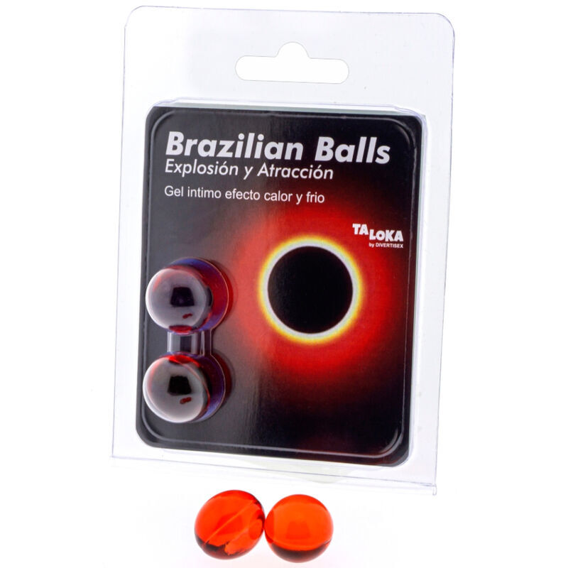 TALOKA Lubricante con efecto de calor y frío, 2 bolas
