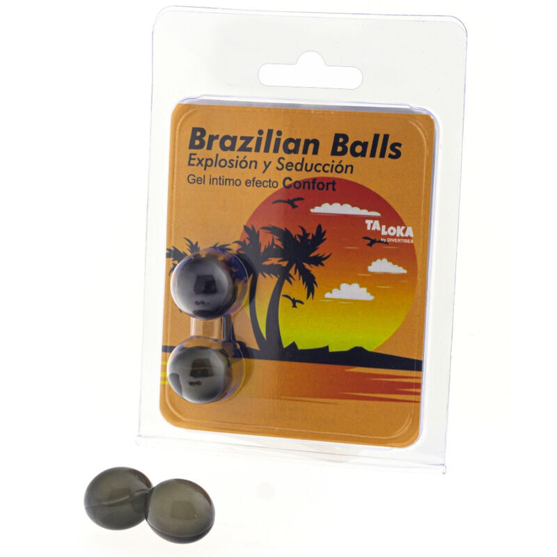 Bolas TALOKA Brazil con aceite de masaje, 2 unidades